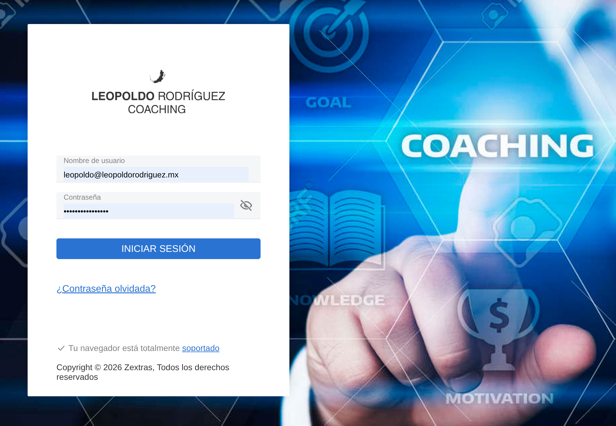Login de correo personalizado para clientes