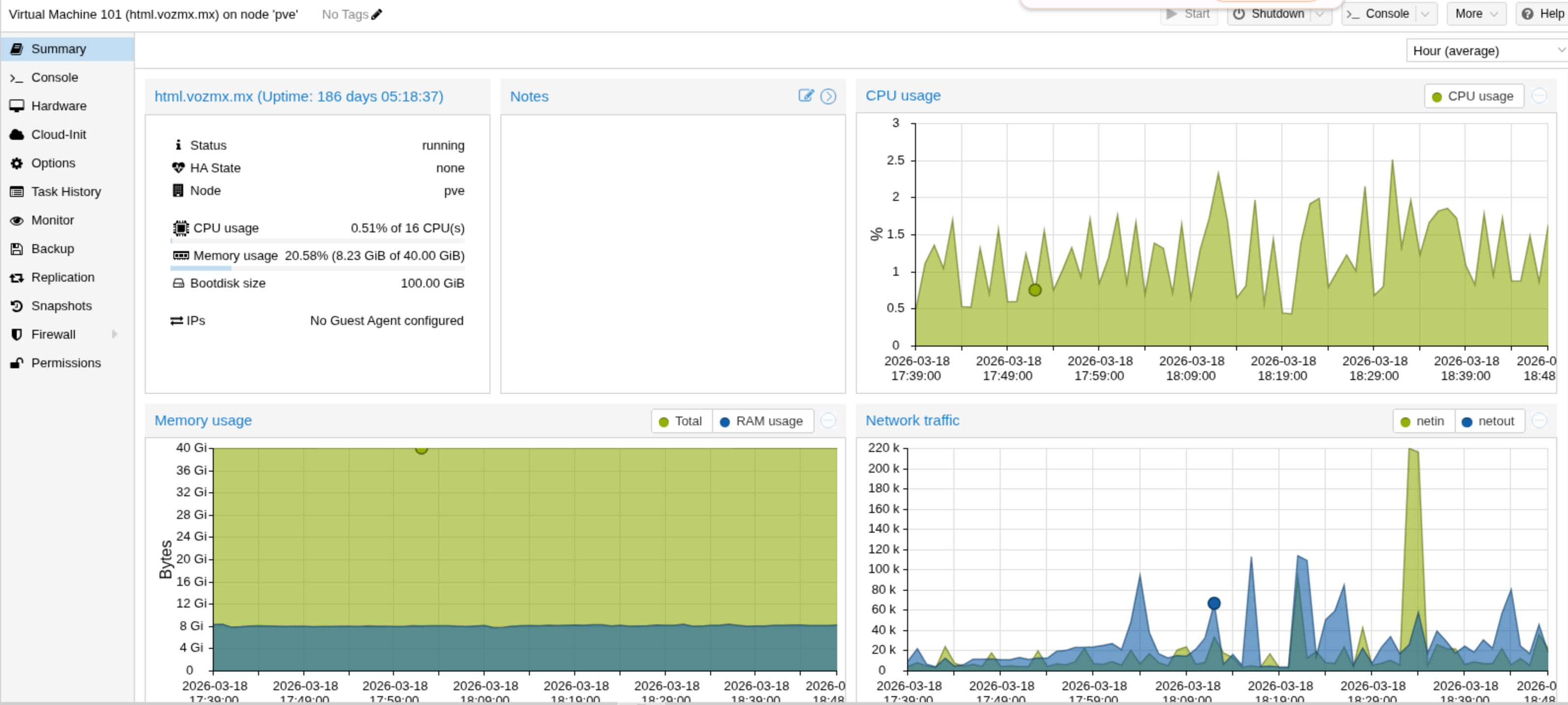 Migración en vivo de VM en Proxmox